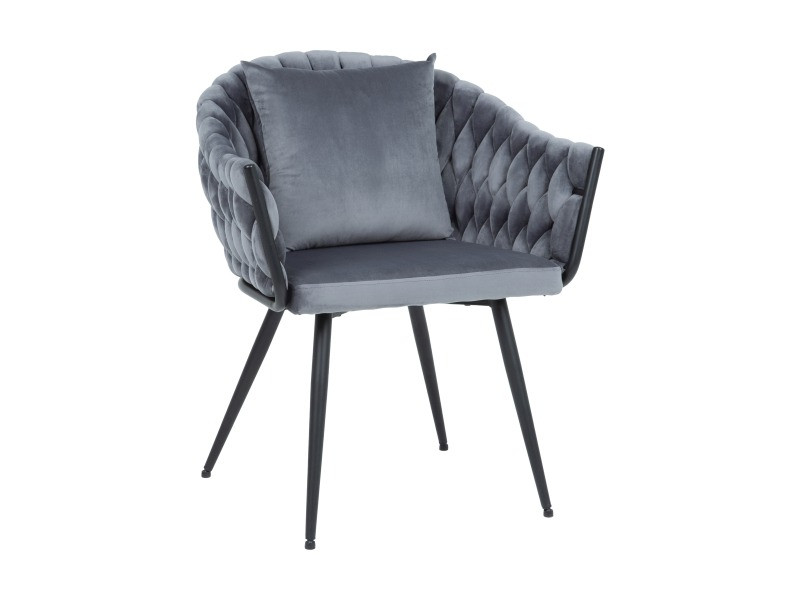 Poze Scaun tapitat Nuvo Velvet – Gri