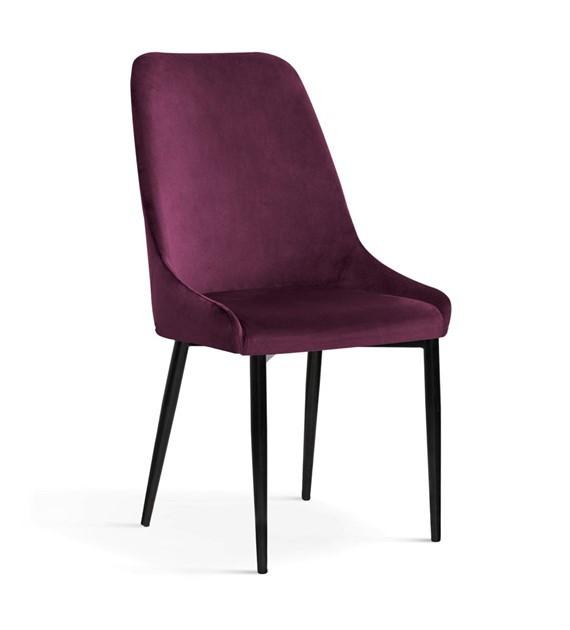 Scaun tapitat olivier burgundy – h95 cm
