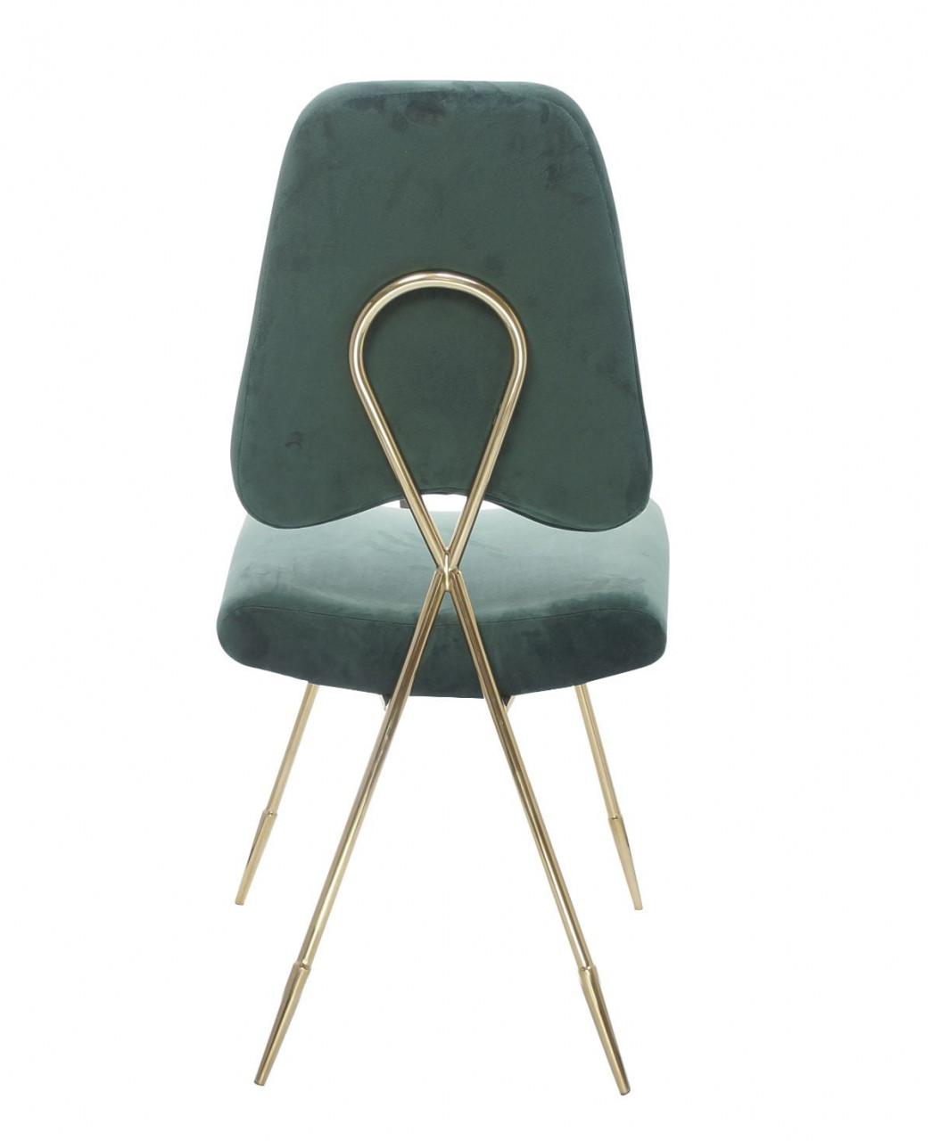 Poze Scaun tapitat Salvadore verde/gold – H93 cm