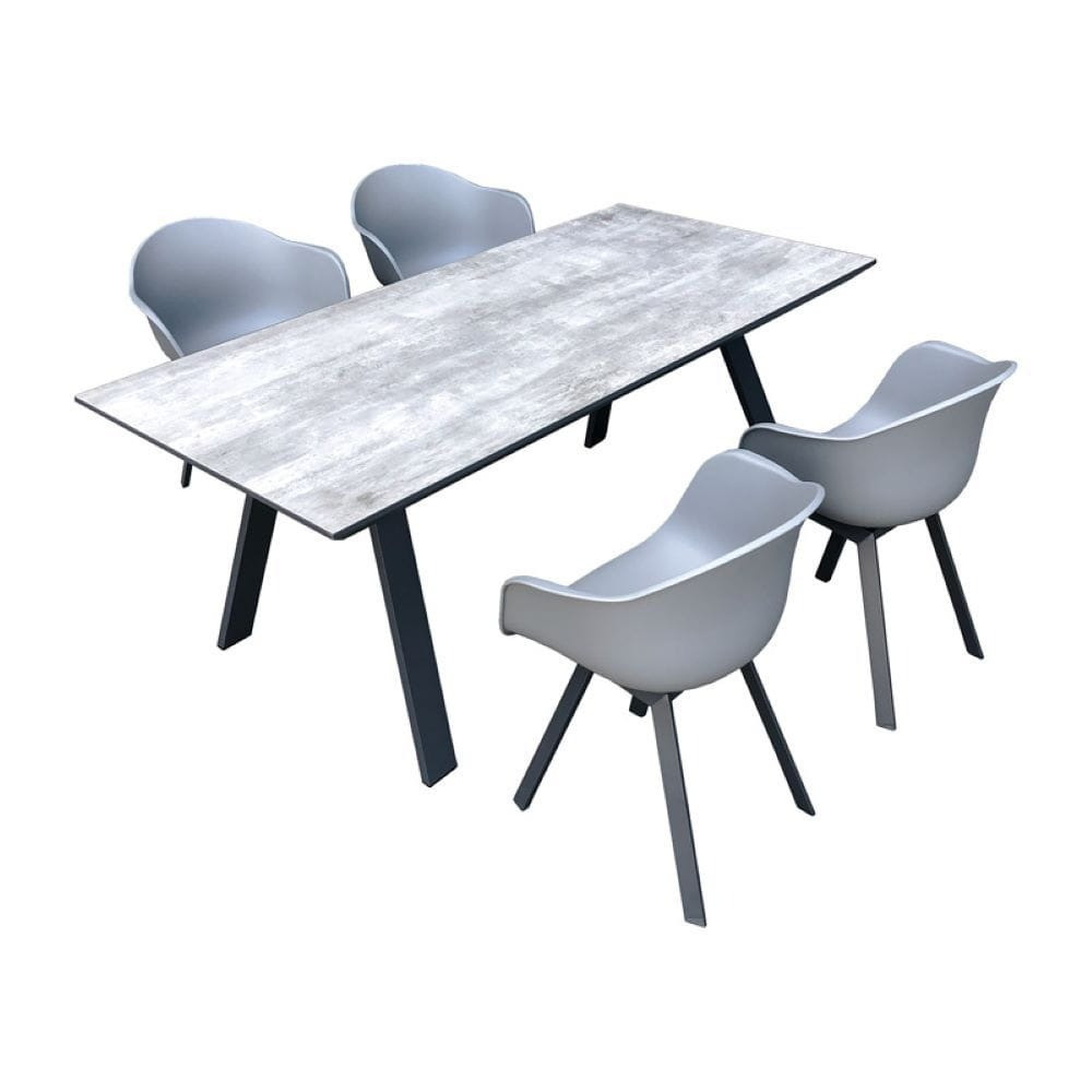 Poze Set 4 scaune Jowisz gri H79 cm