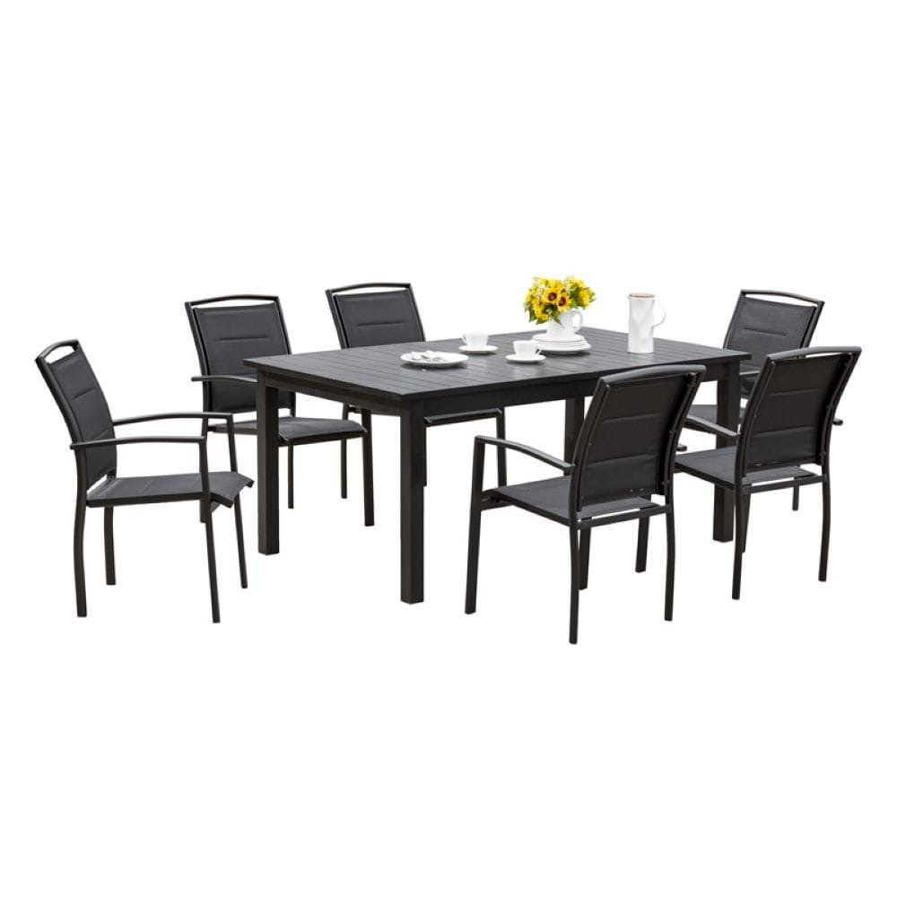 Poze Set 4 scaune Wenus negru H90 cm