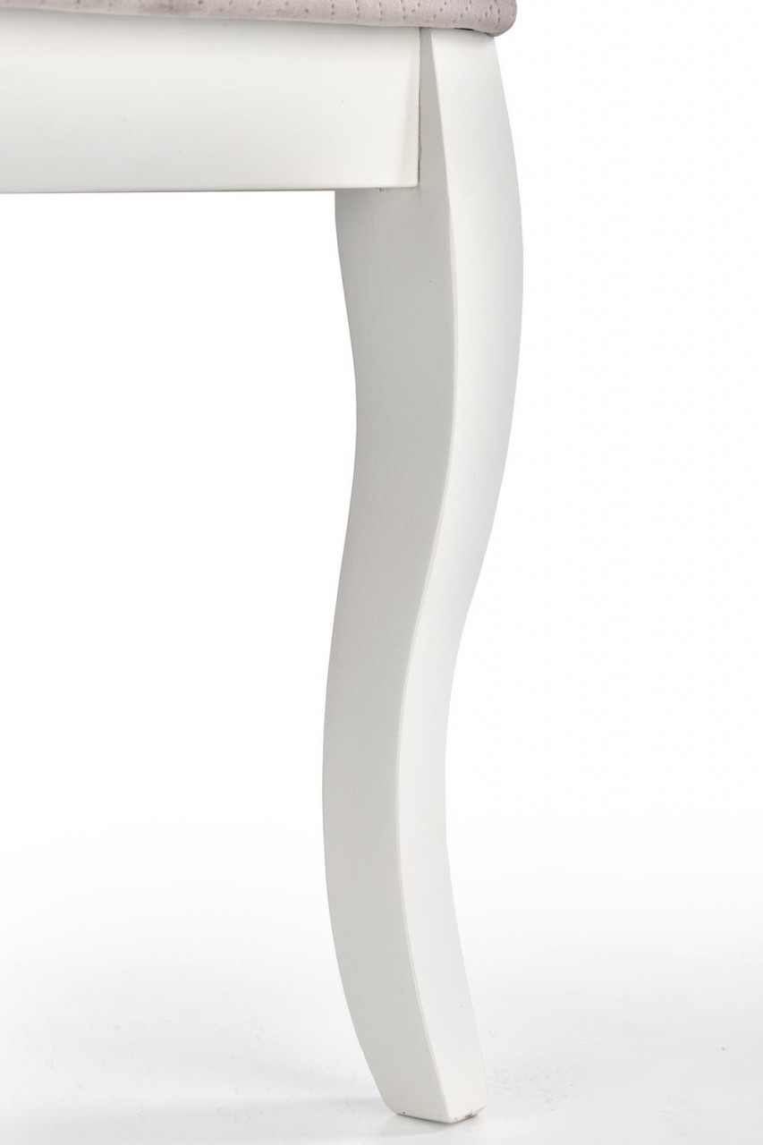 Poze Set masa extensibila Windsor stejar inchis/alb L160-240 cm + 4 scaune Velo gri/alb