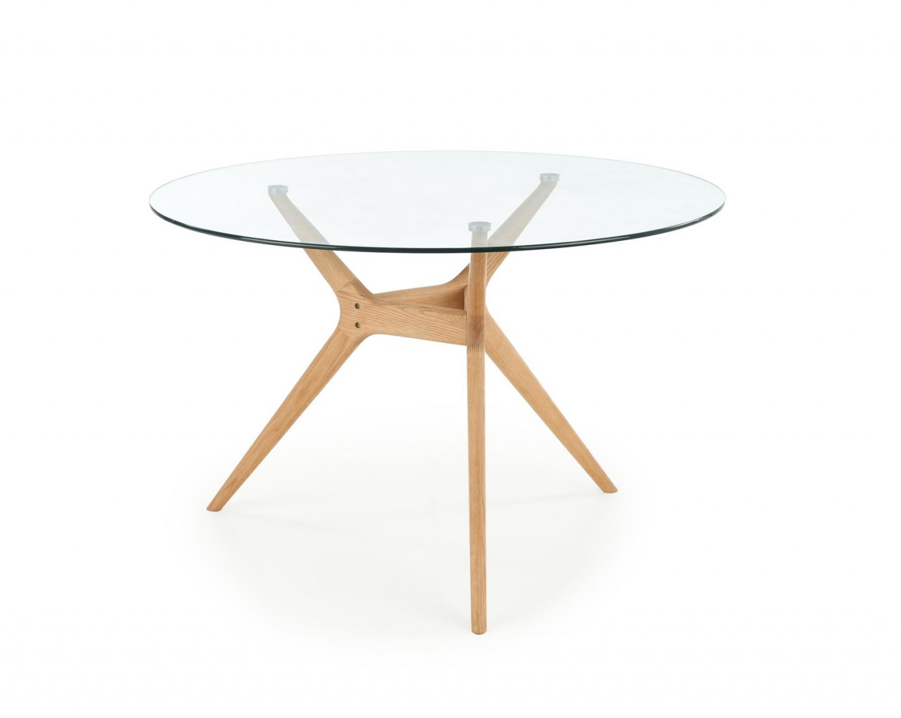 Poze Set masa rotunda Ashmore ø120 cm + 3 scaune Toledo 2 bej/stejar miere