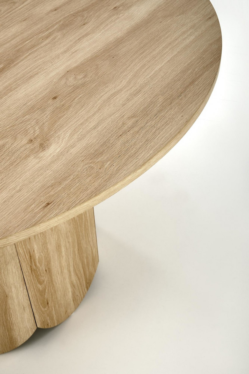 Poze Set masa rotunda Hugo + 4 scaune K489 bej/auriu