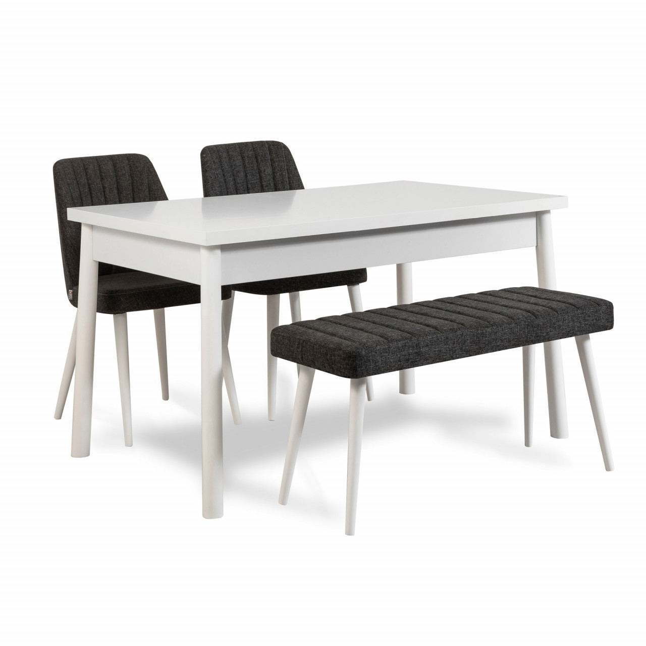 Poze Set masa si scaune (4 piese) Costa White-Anthracite