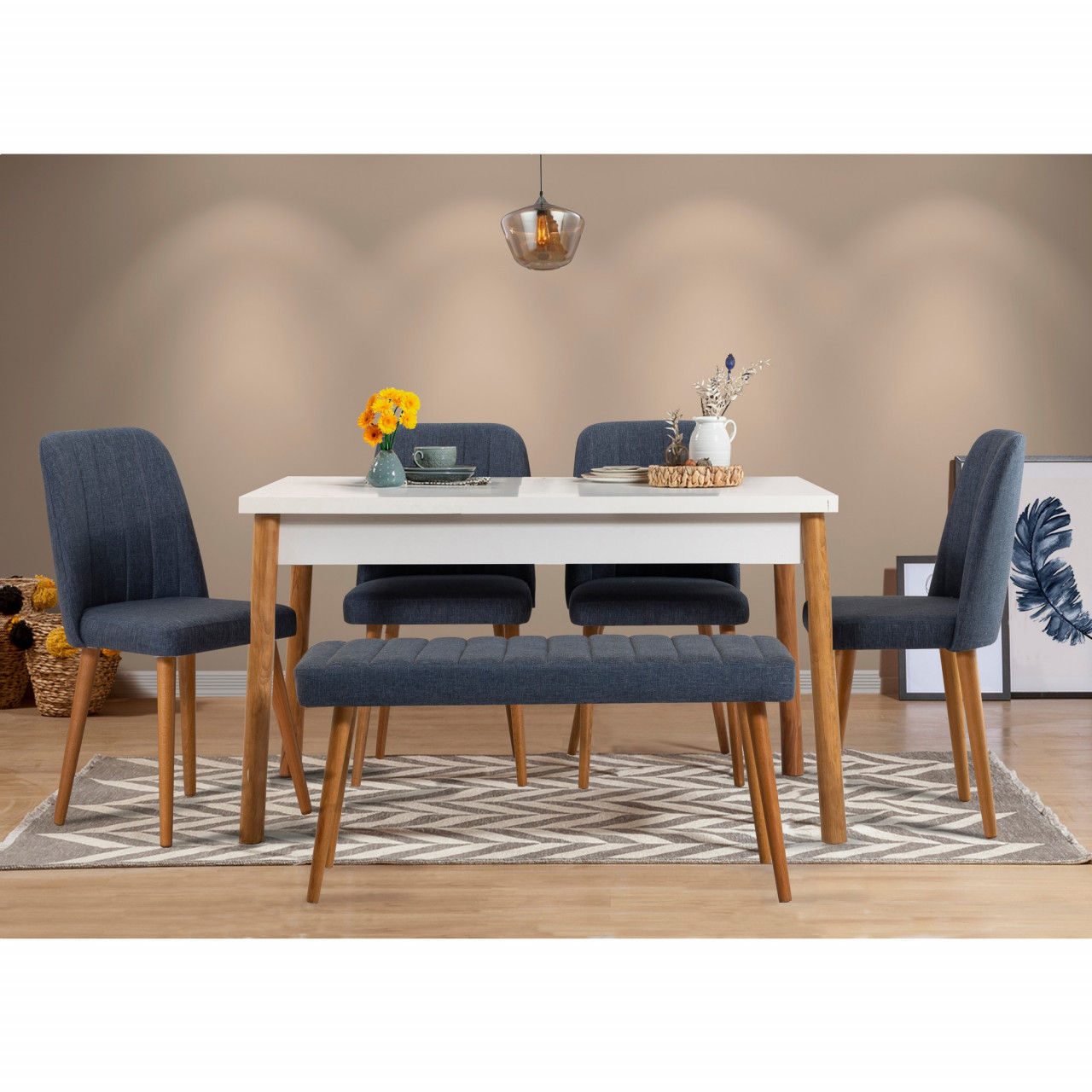 Poze Set masa si scaune (6 piese) Costa 1048 - 2 AB