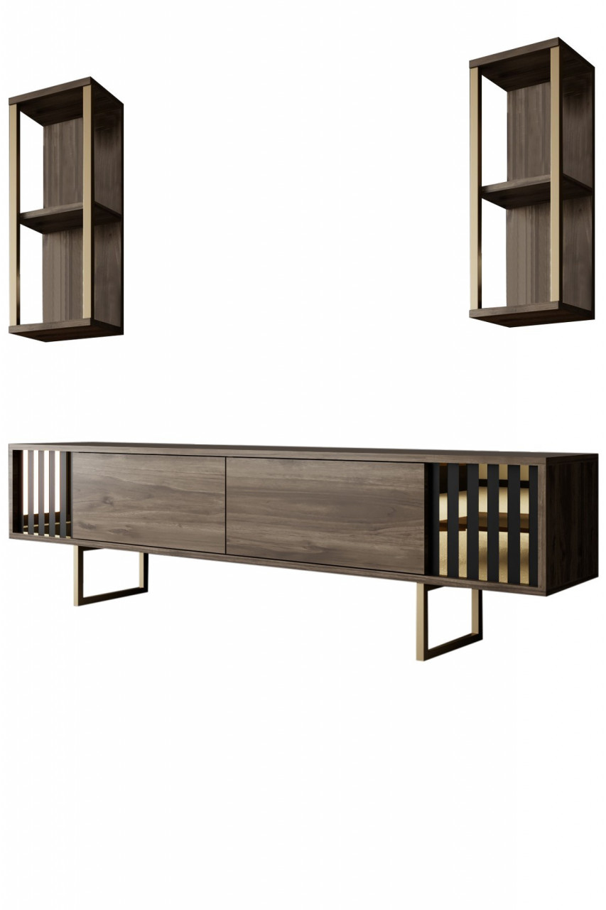 Poze Set mobilier living Gold Line nuc / auriu