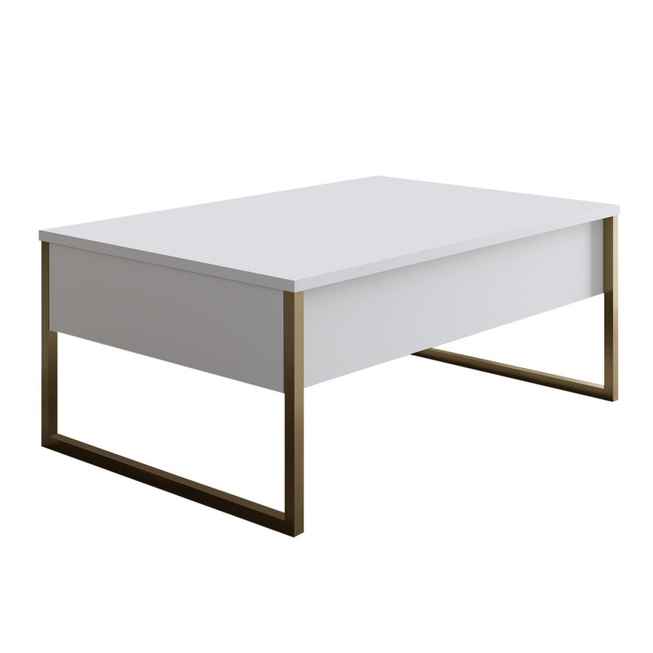 Poze Set mobilier living Luxe alb/auriu