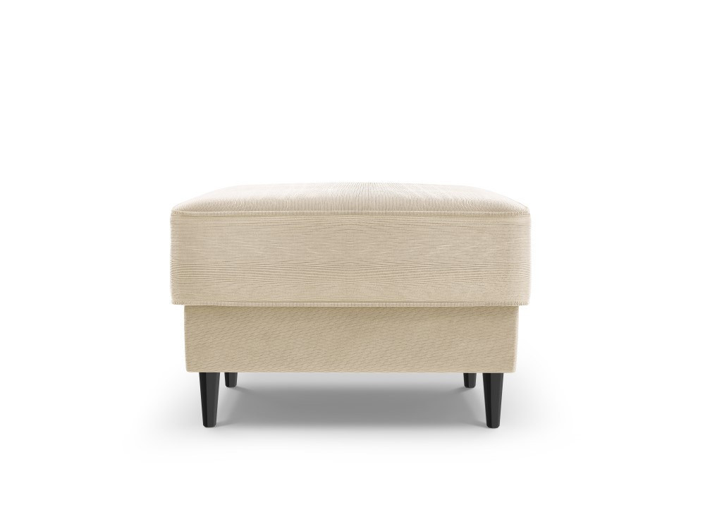 Poze Taburet Fano tapitat velvet/picioare negre – L64 x l64 x h44