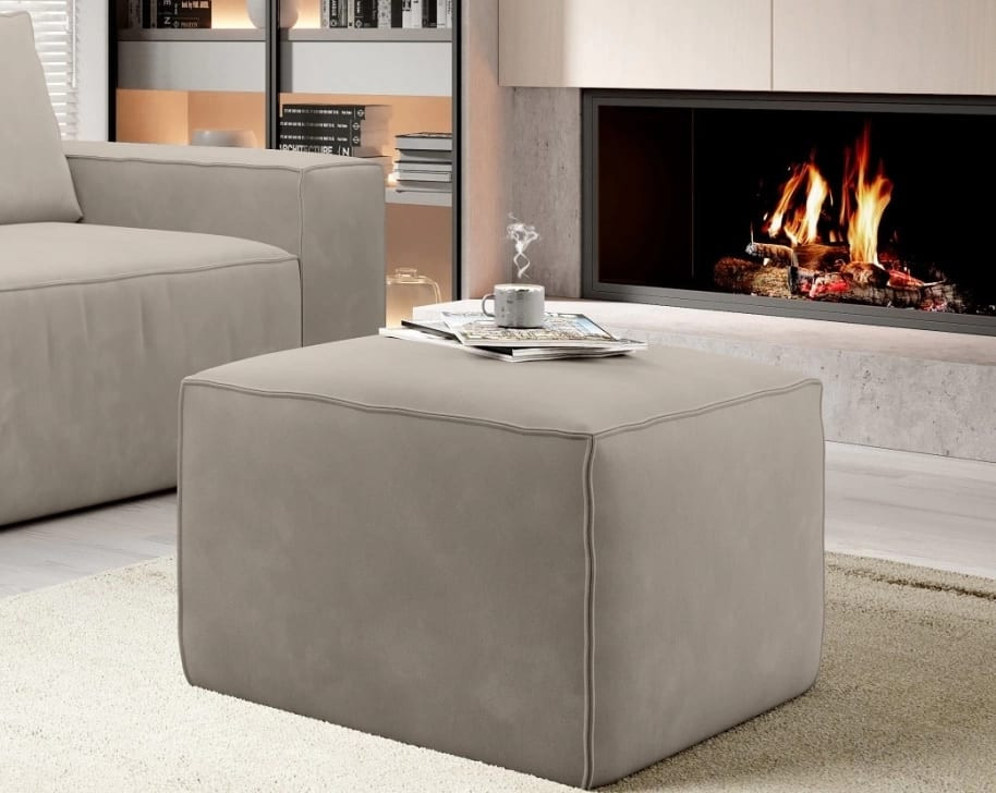 Poze Taburet tapitat Silla - L88 x l68 x h45 cm