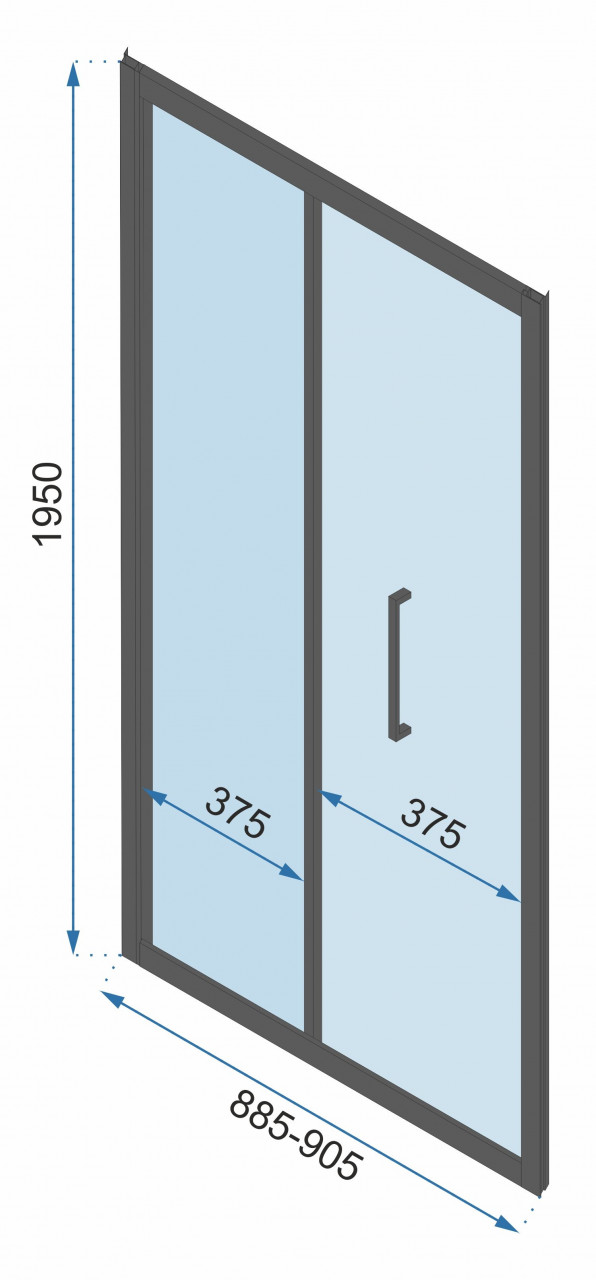 Poze Usa pentru dus pliabila Rapid Fold 90