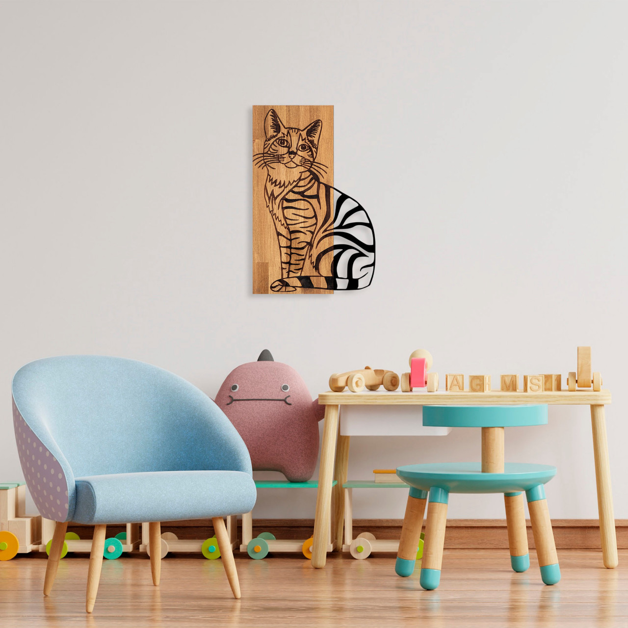 Poze Accesoriu decorativ de perete din lemn Cat 10