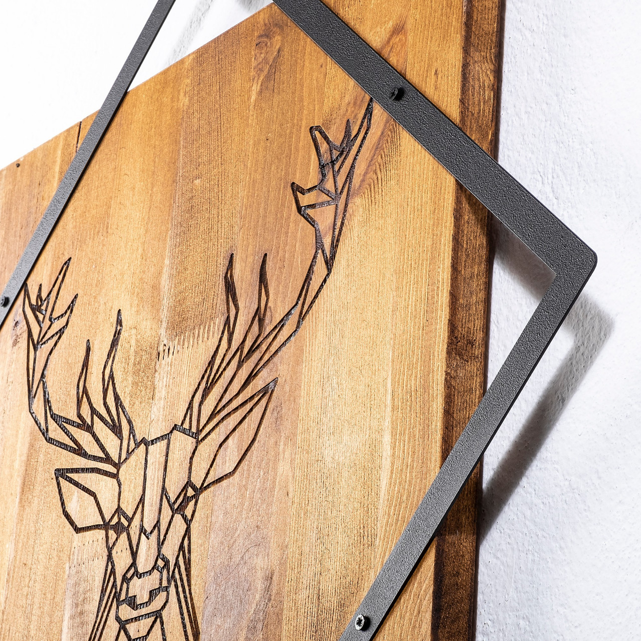 Poze Accesoriu decorativ de perete din lemn Deer