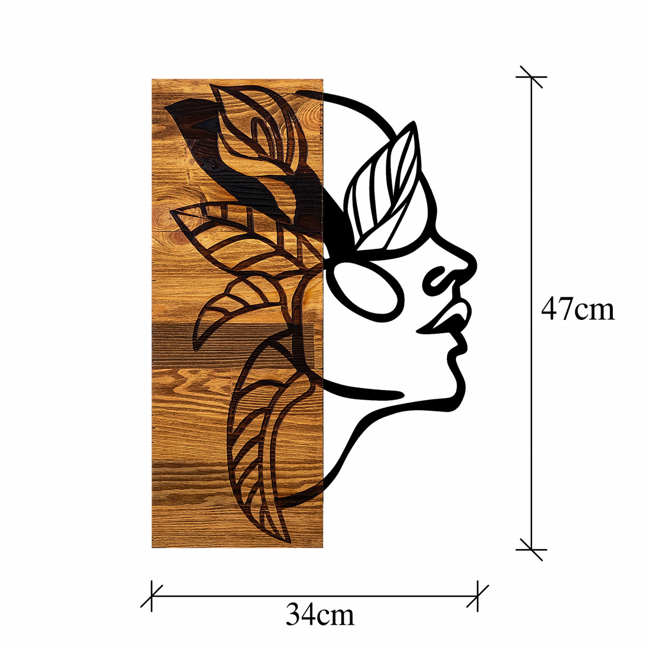 Poze Accesoriu decorativ de perete din lemn Dingin