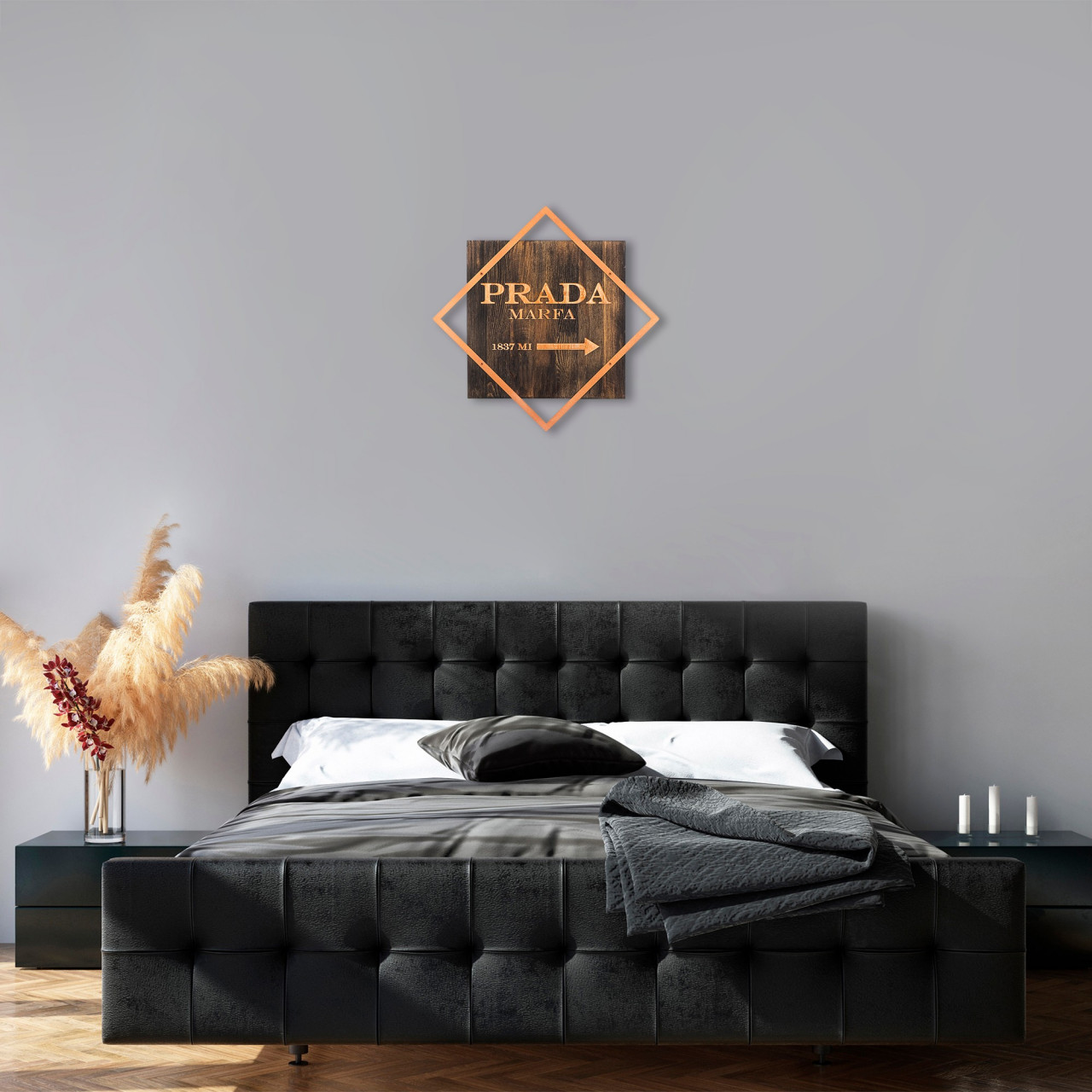 Poze Accesoriu decorativ de perete din lemn Fashion - Copper