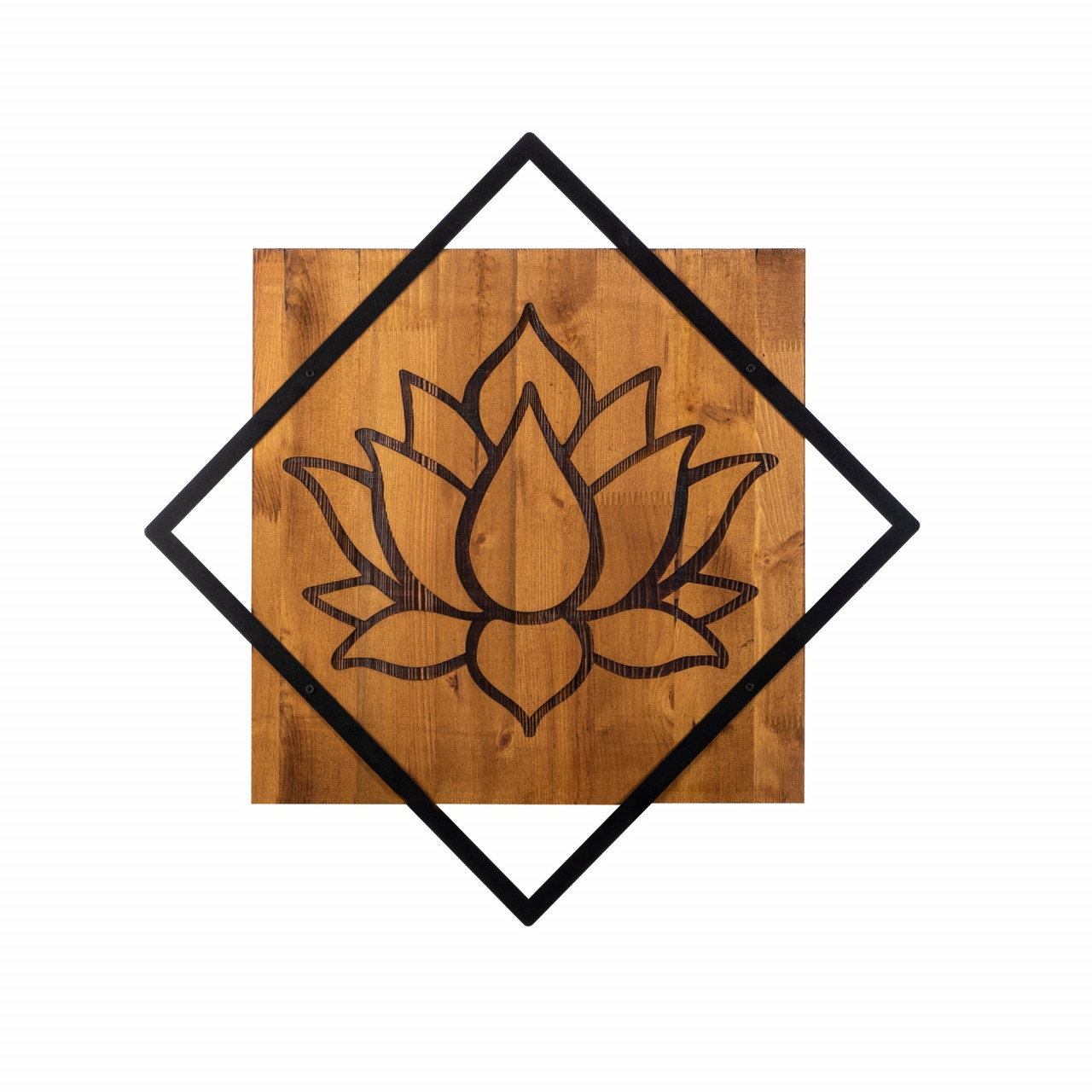 Poze Accesoriu decorativ de perete din lemn Lotus