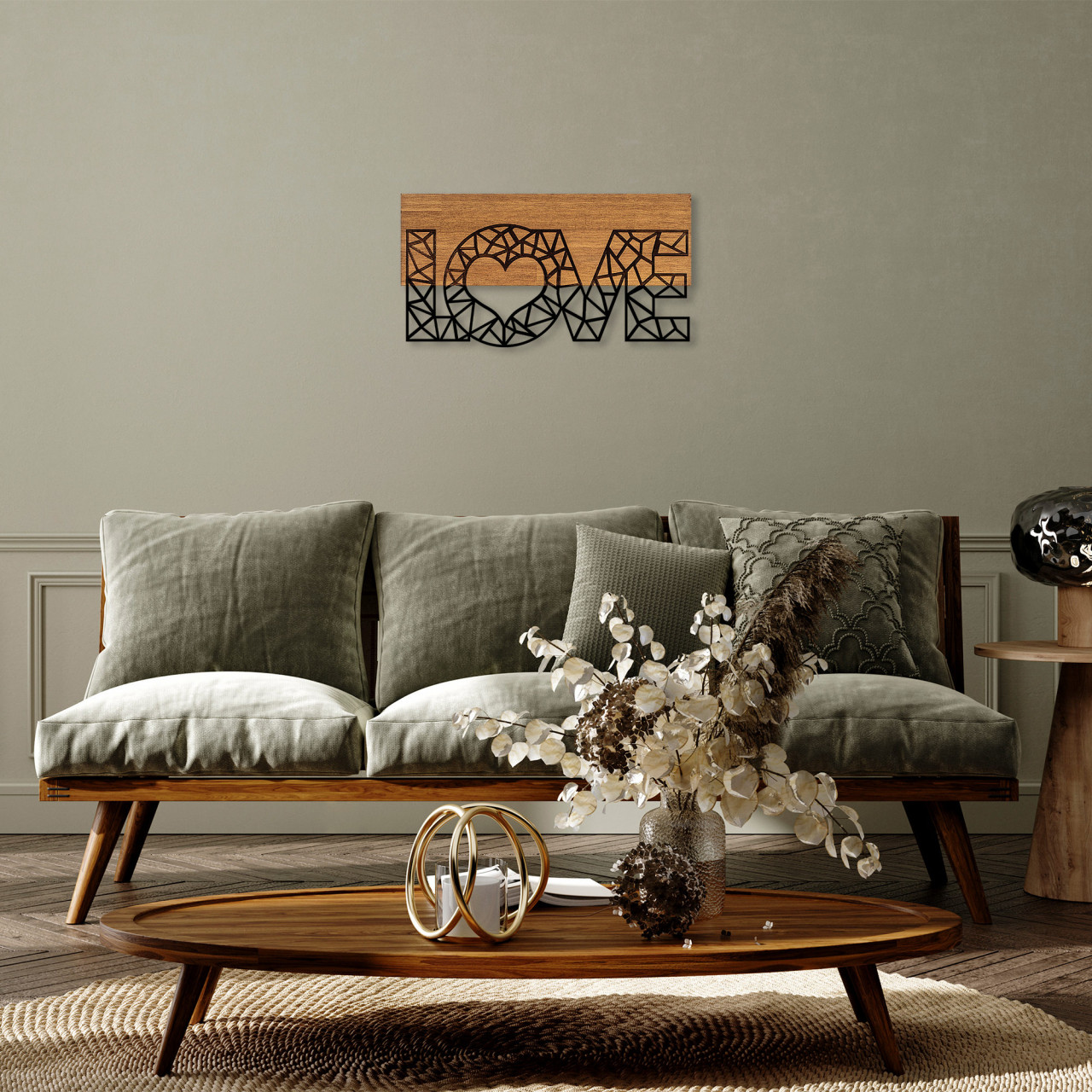 Poze Accesoriu decorativ de perete din lemn Love - 323