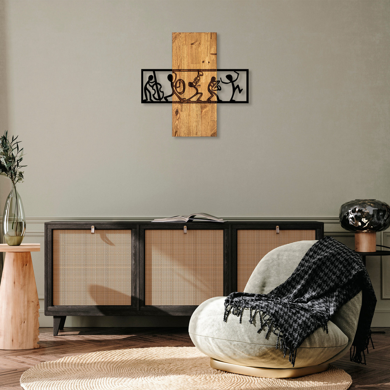 Poze Accesoriu decorativ de perete din lemn MA-301