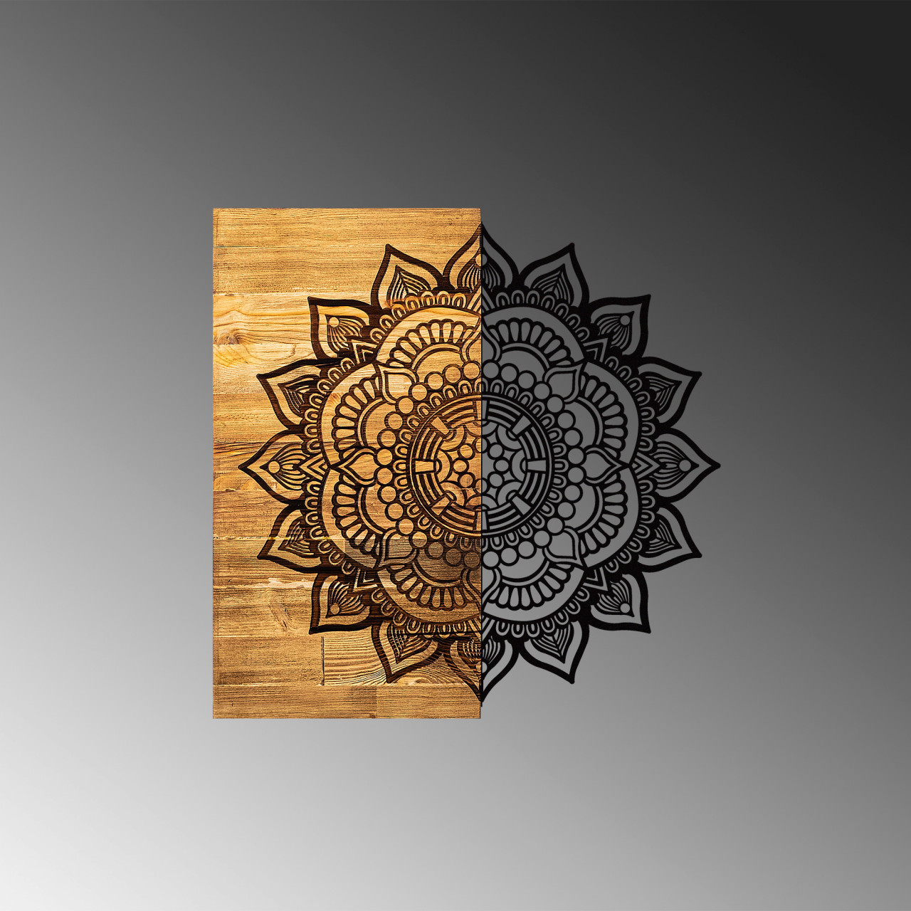 Poze Accesoriu decorativ de perete din lemn Mandala 4
