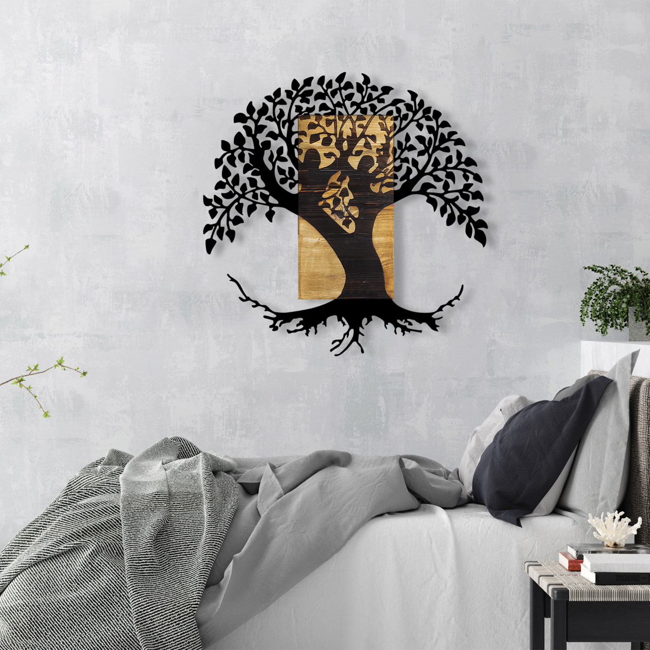 Poze Accesoriu decorativ de perete din lemn Monument Tree