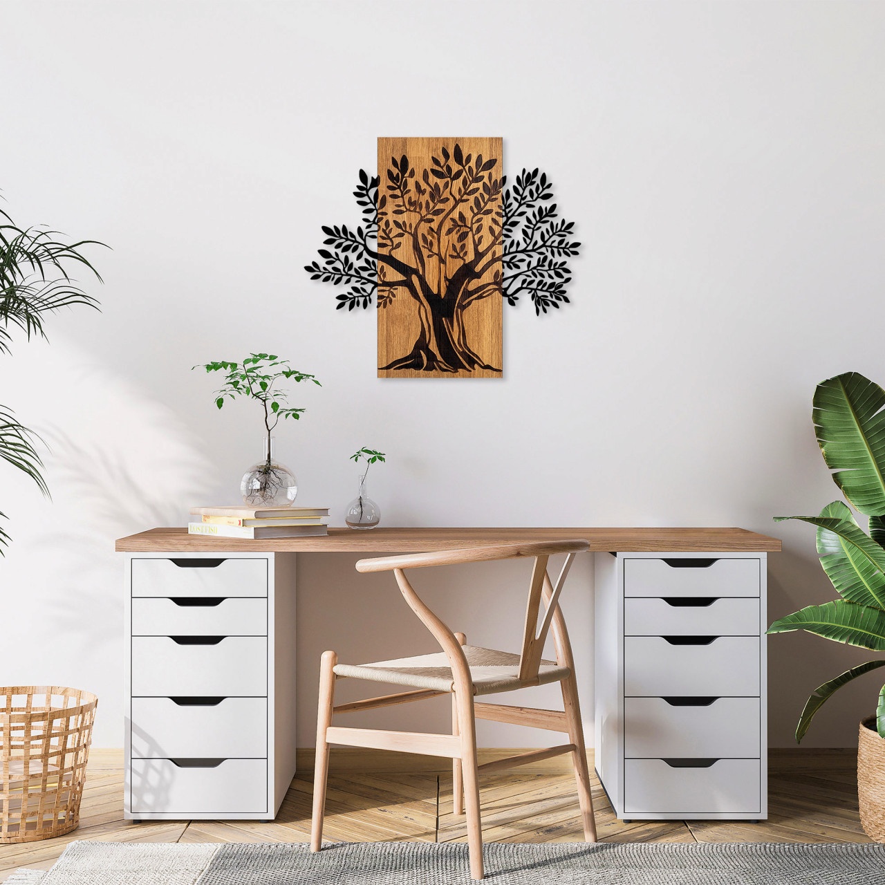 Poze Accesoriu decorativ de perete din lemn Monumental Tree 2