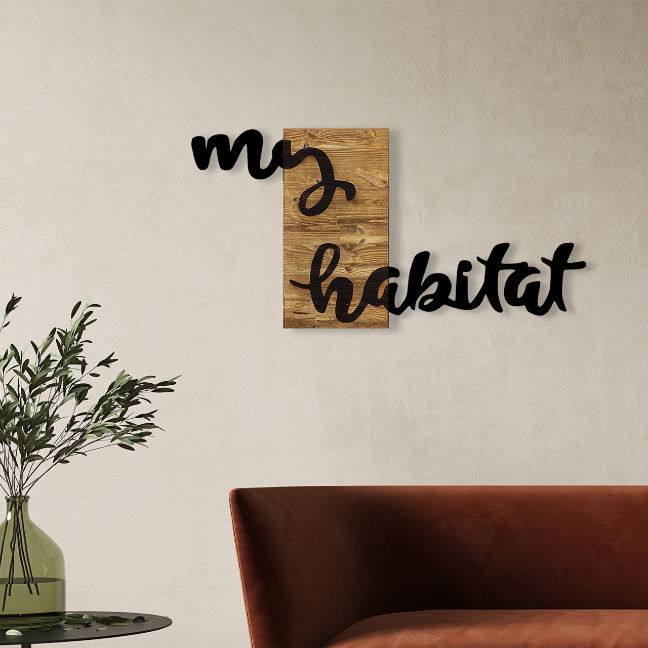 Poze Accesoriu decorativ de perete din lemn My habitat