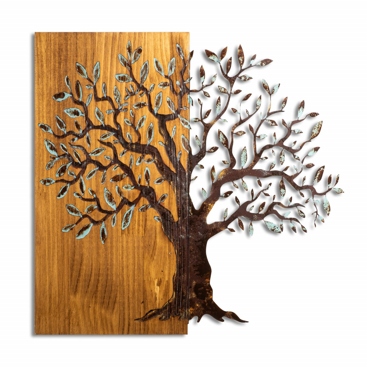 Poze Accesoriu decorativ de perete din lemn Mysterious Tree - 371-A