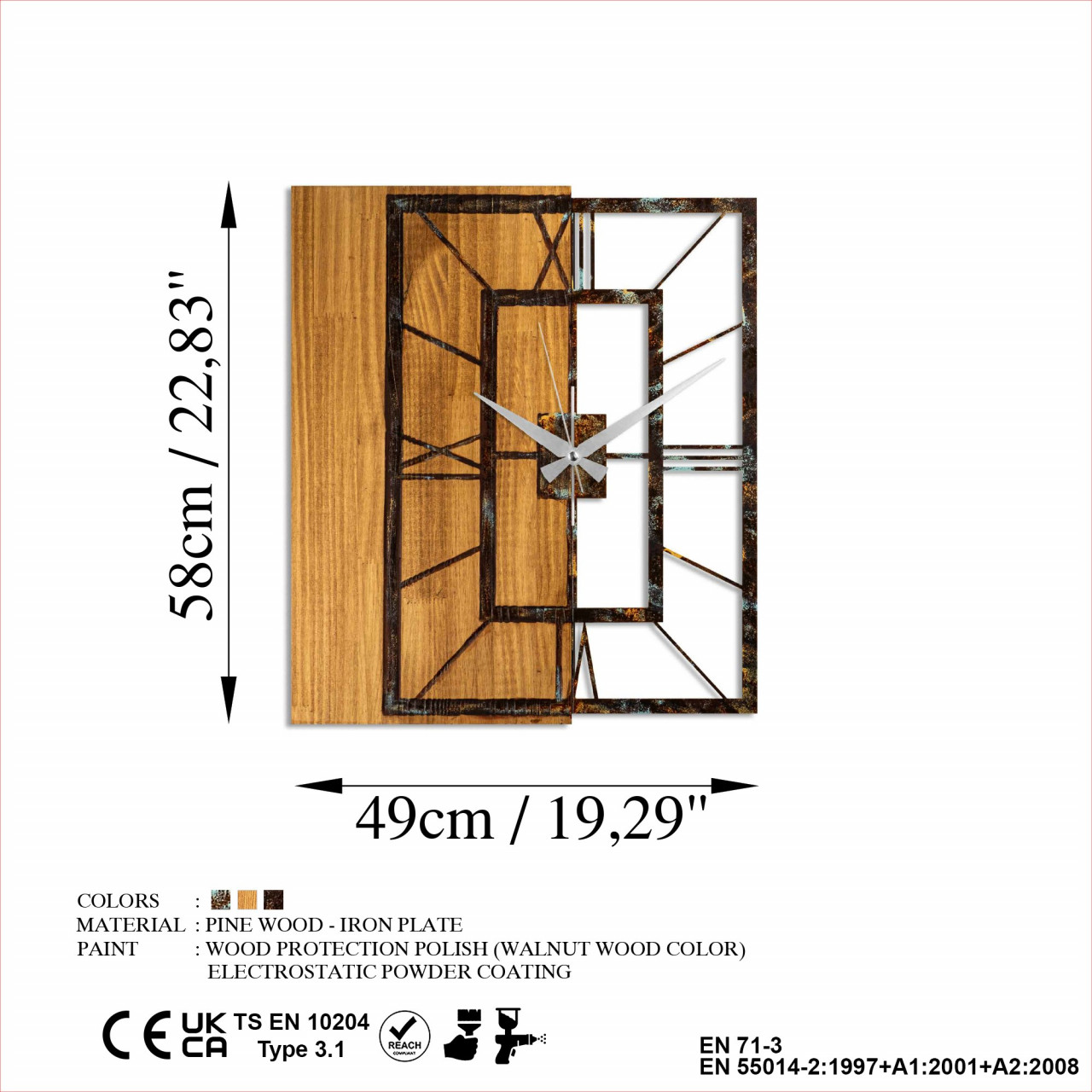 Poze Accesoriu decorativ de perete din lemn Willow - 382-A
