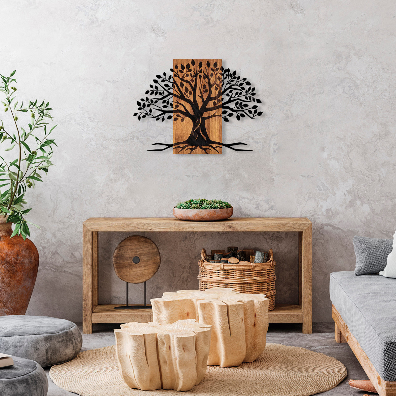 Poze Accesoriu decorativ de perete din lemn Willow - 382