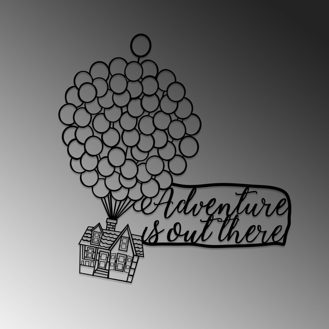 Poze Accesoriu decorativ de perete metalic Adventure Is Out There