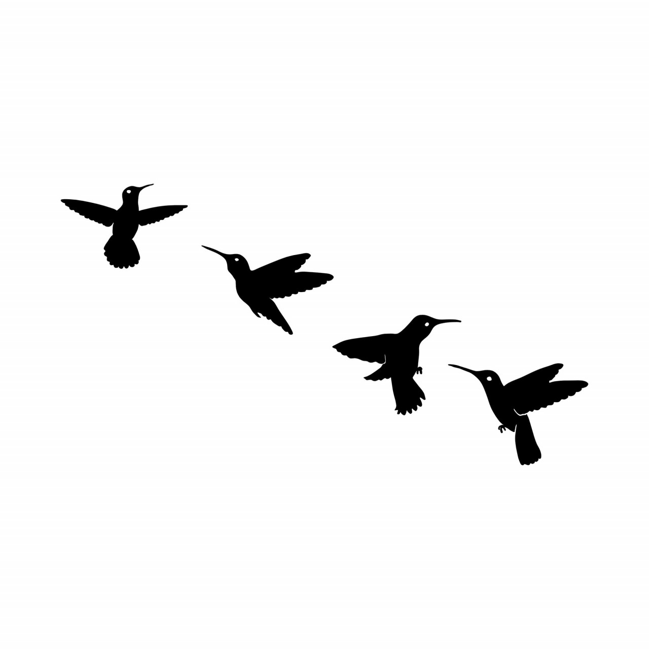 Poze Accesoriu decorativ de perete metalic Birds - 292