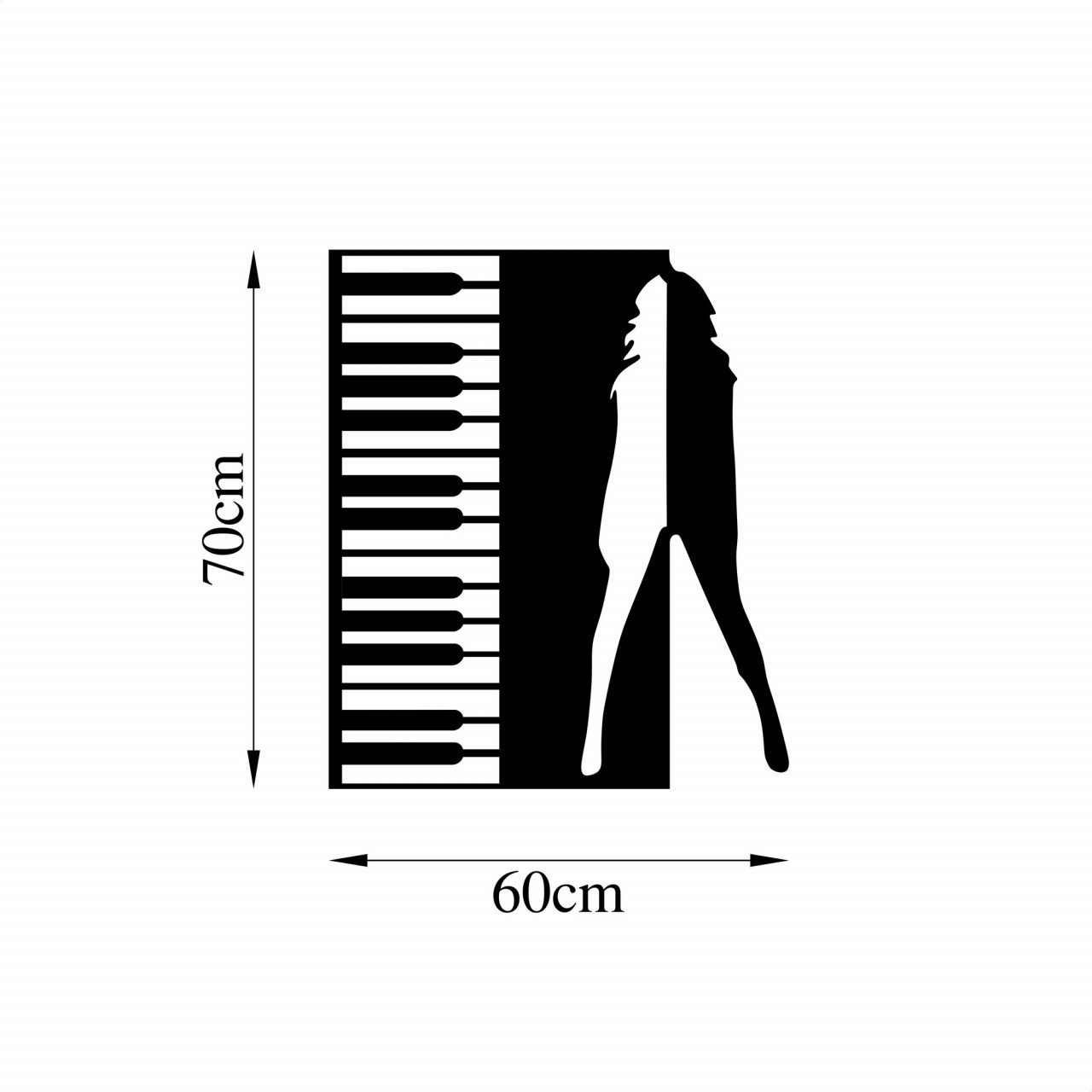 Poze Accesoriu decorativ de perete metalic Dance