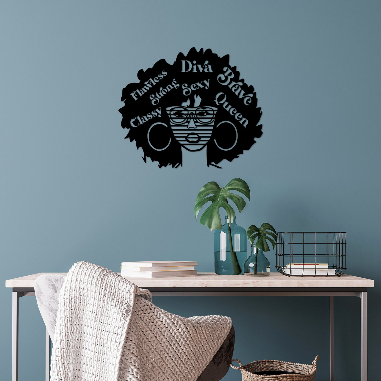 Poze Accesoriu decorativ de perete metalic Diva Classy - 474