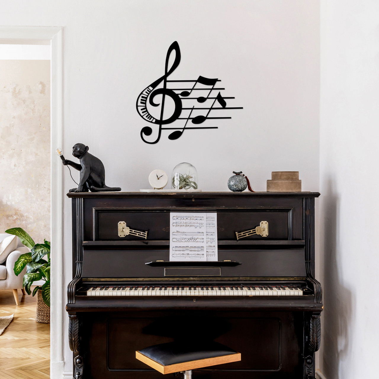 Poze Accesoriu decorativ de perete metalic Fast music - 527