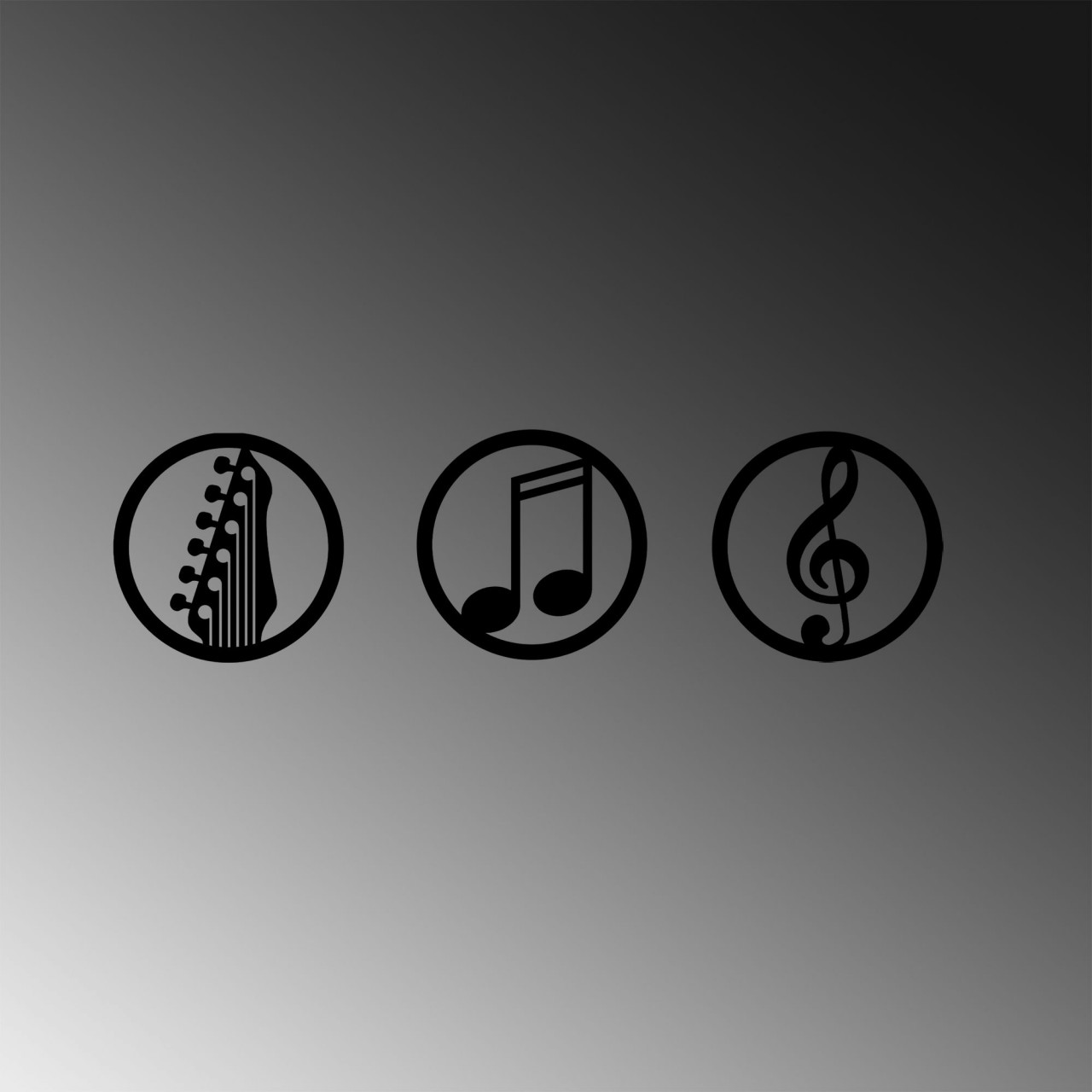 Poze Accesoriu decorativ de perete metalic Just music - 295