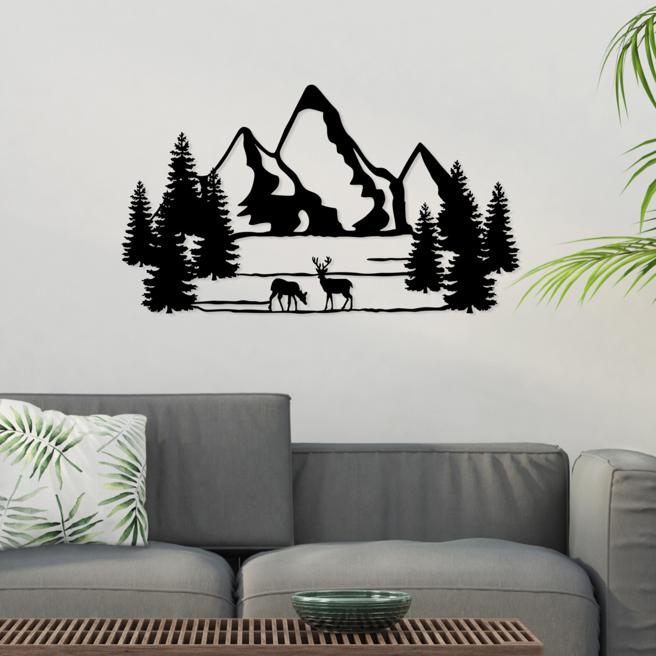 Poze Accesoriu decorativ de perete metalic Landscape 5