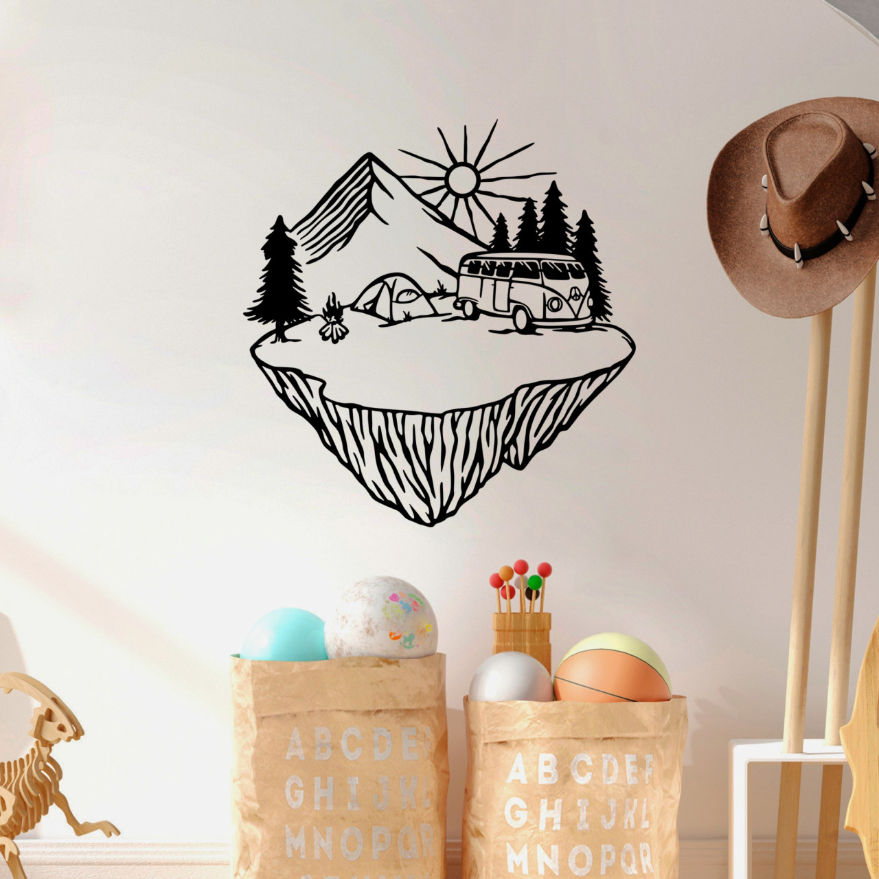 Poze Accesoriu decorativ de perete metalic Landscape camp