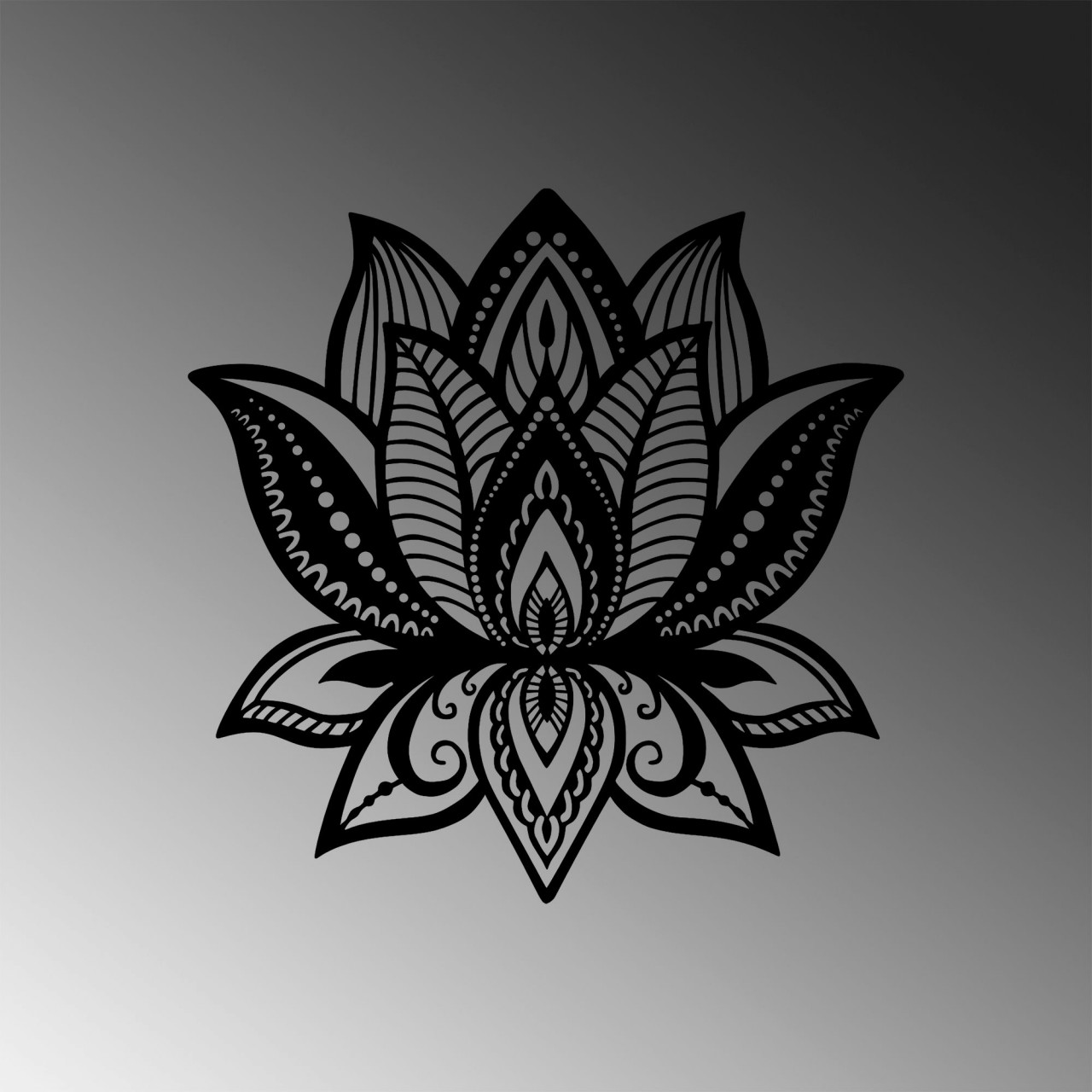 Poze Accesoriu decorativ de perete metalic Lotus - 314