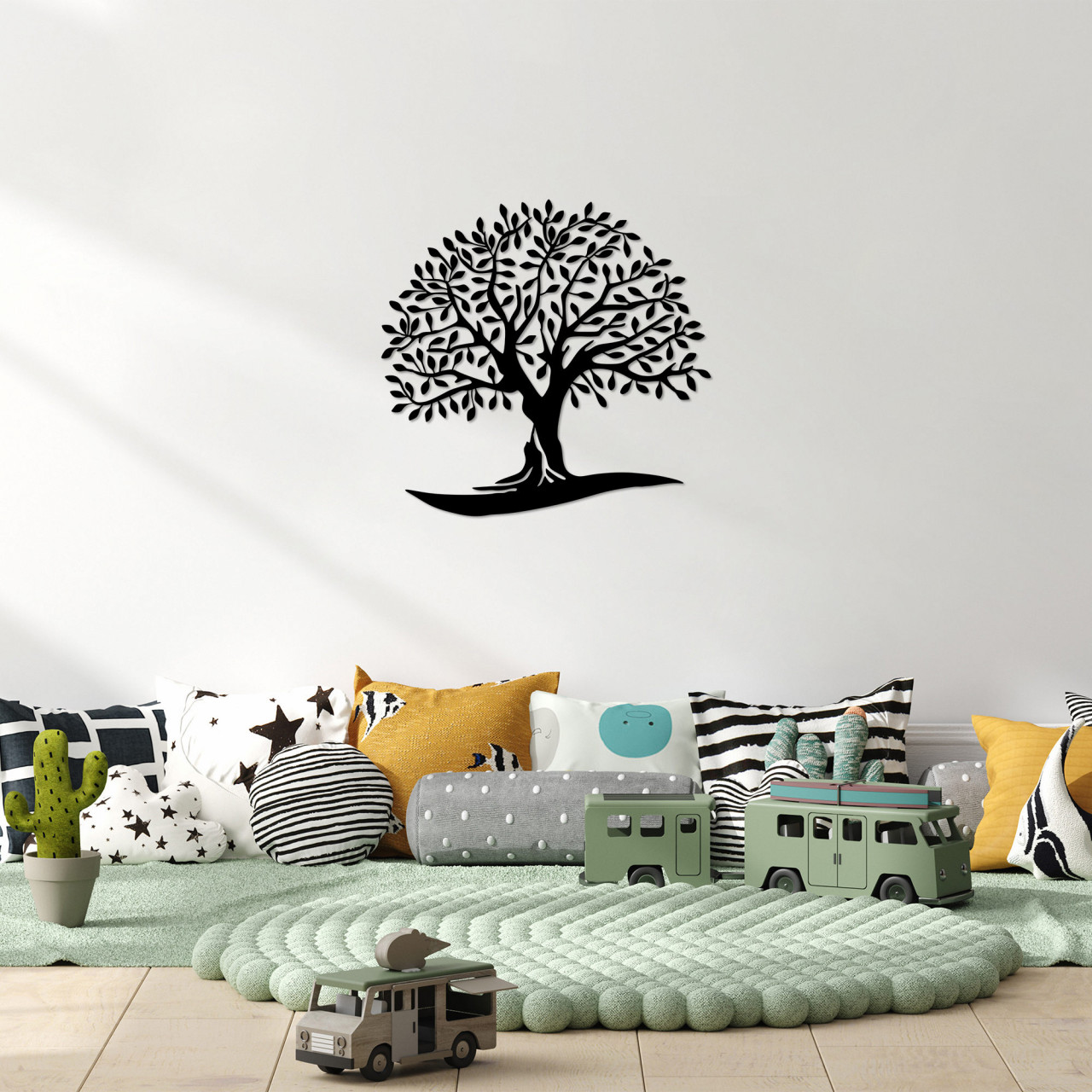 Poze Accesoriu decorativ de perete metalic Monumental Tree 21