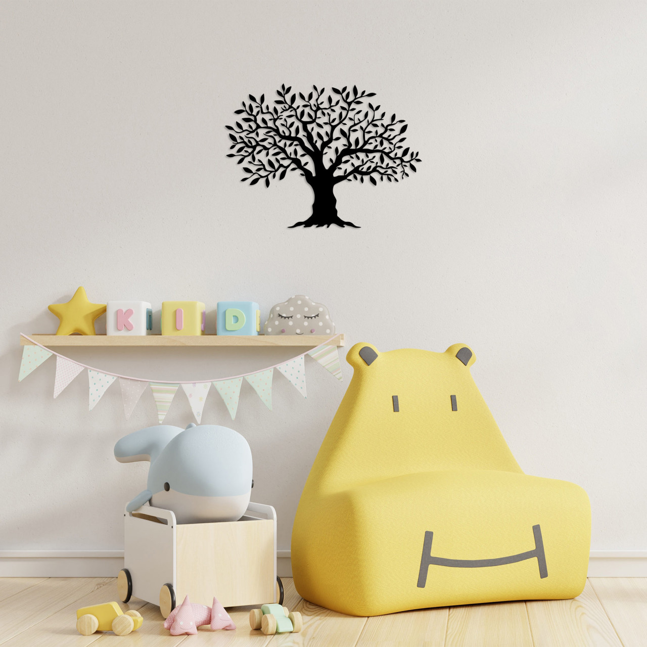 Poze Accesoriu decorativ de perete metalic Monumental tree medium