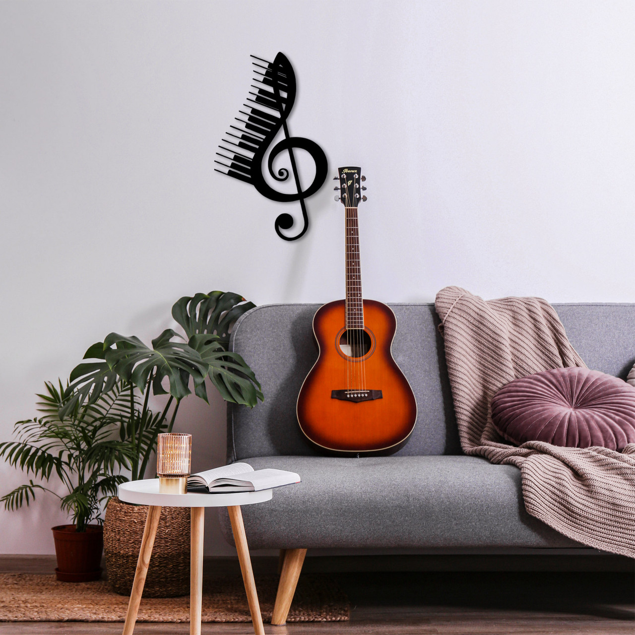 Poze Accesoriu decorativ de perete metalic Musical - 309