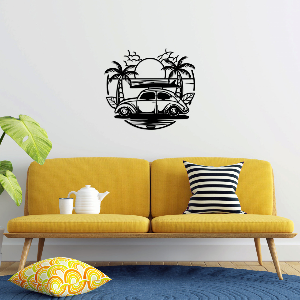 Poze Accesoriu decorativ de perete metalic Sea sand - 520