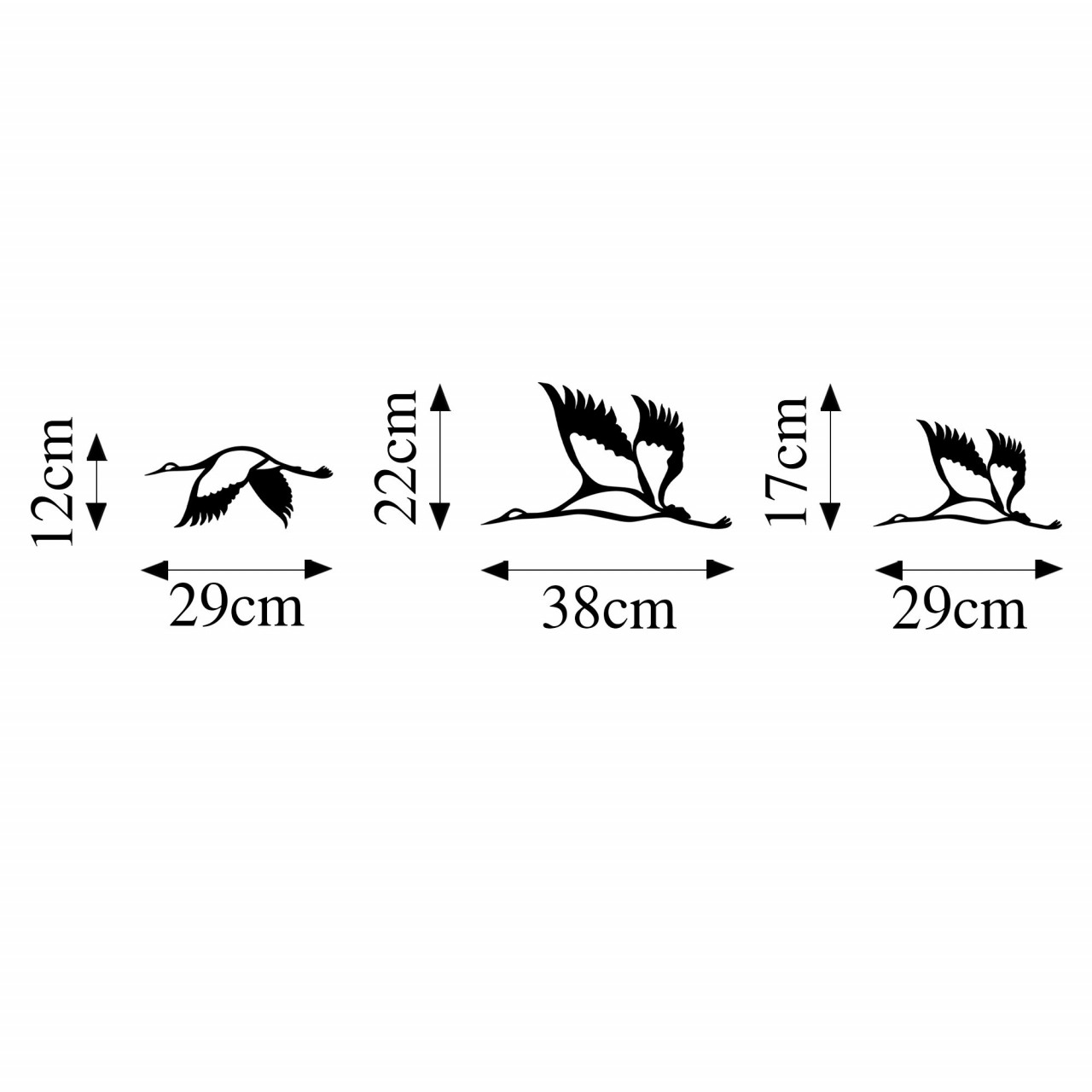 Poze Accesoriu decorativ de perete metalic Storks - 287