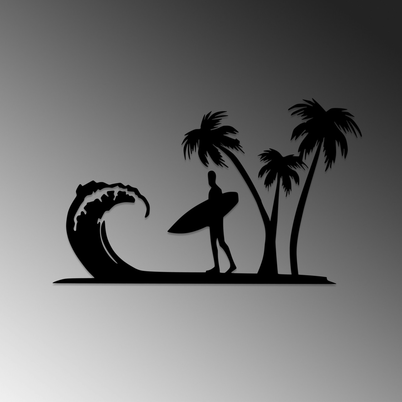 Poze Accesoriu decorativ de perete metalic Surfer