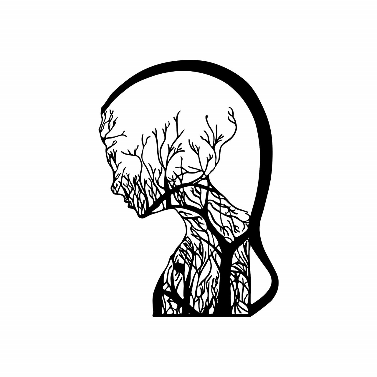 Poze Accesoriu decorativ de perete metalic Tree Woman - 323