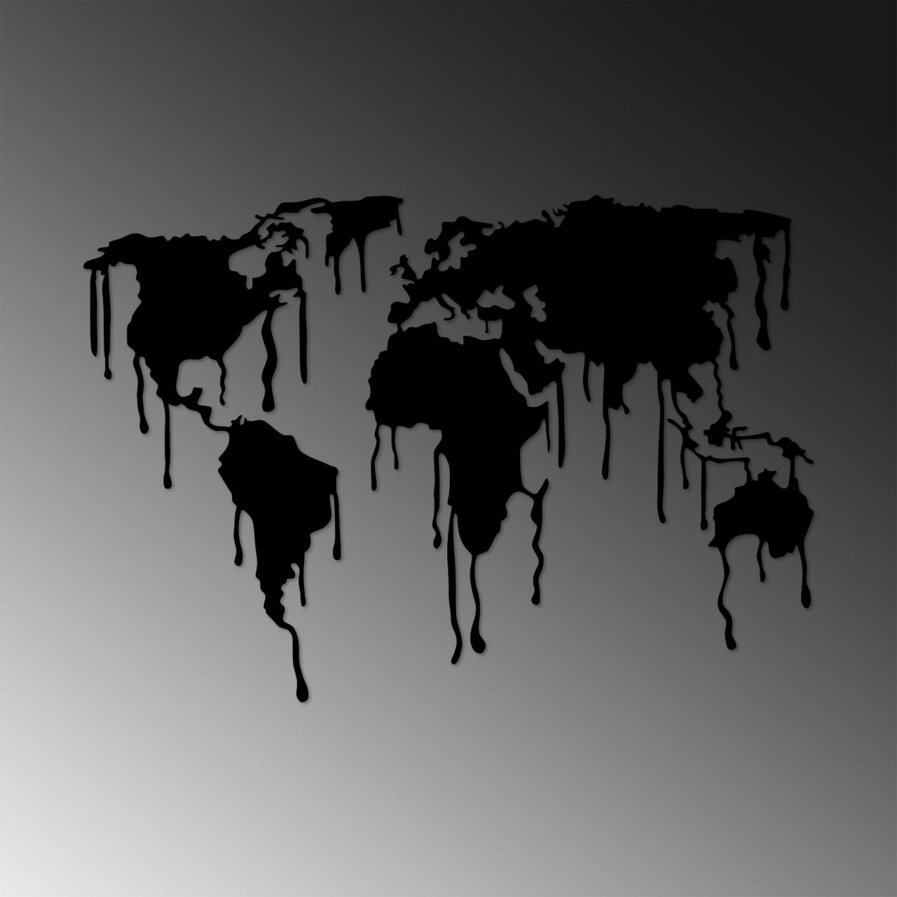 Poze Accesoriu decorativ de perete metalic World Map 8