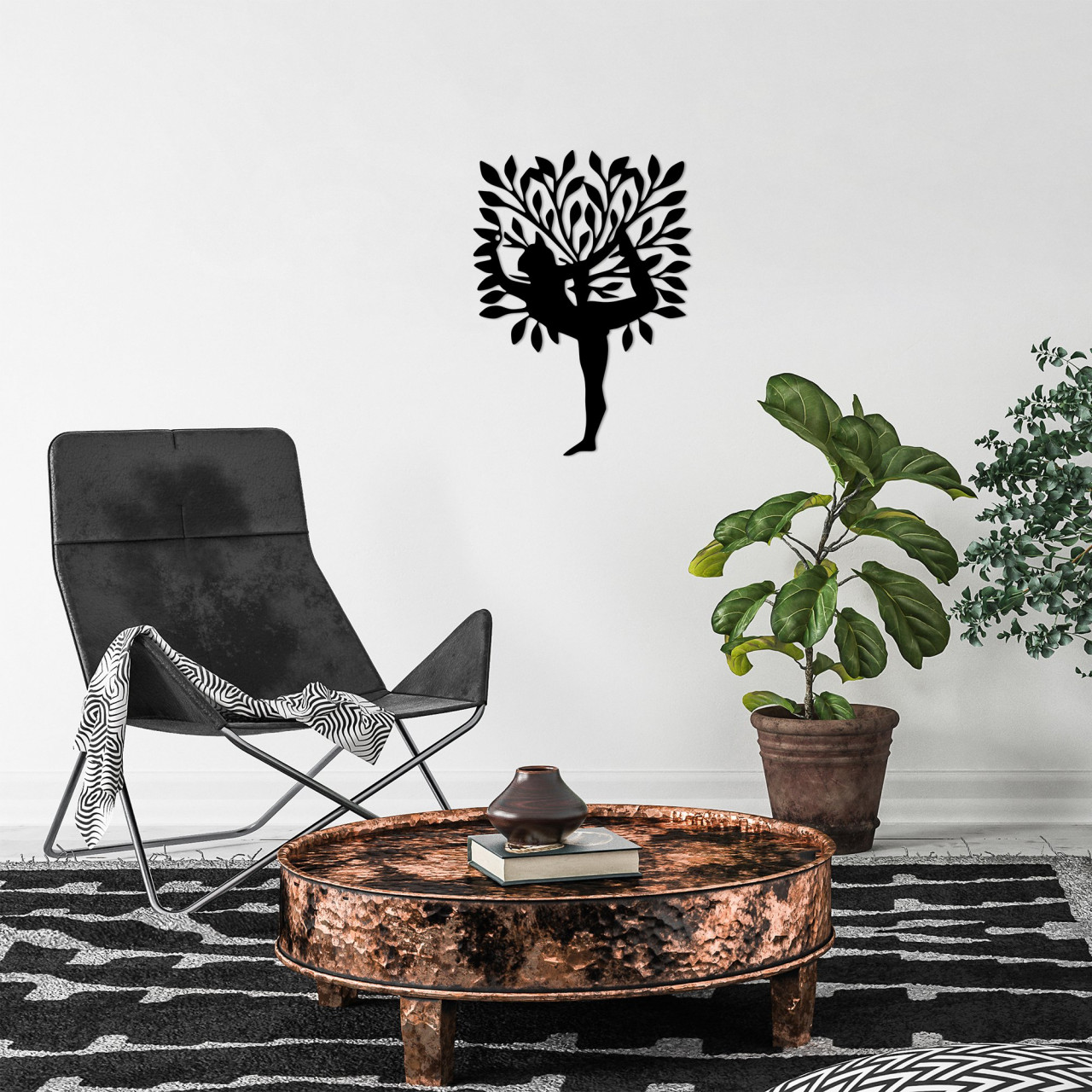 Poze Accesoriu decorativ de perete metalic Yoga 2
