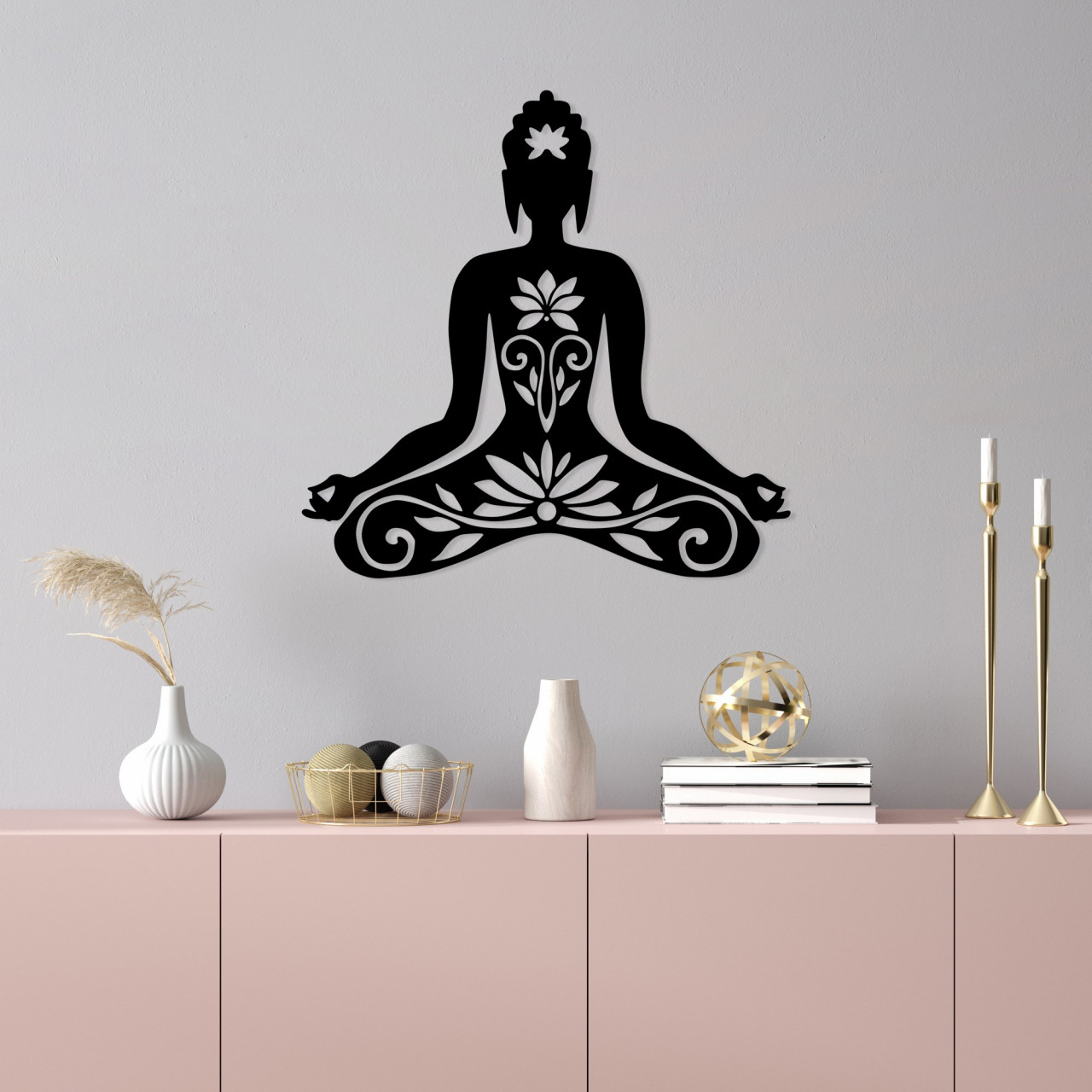 Poze Accesoriu decorativ de perete metalic Yoga 5