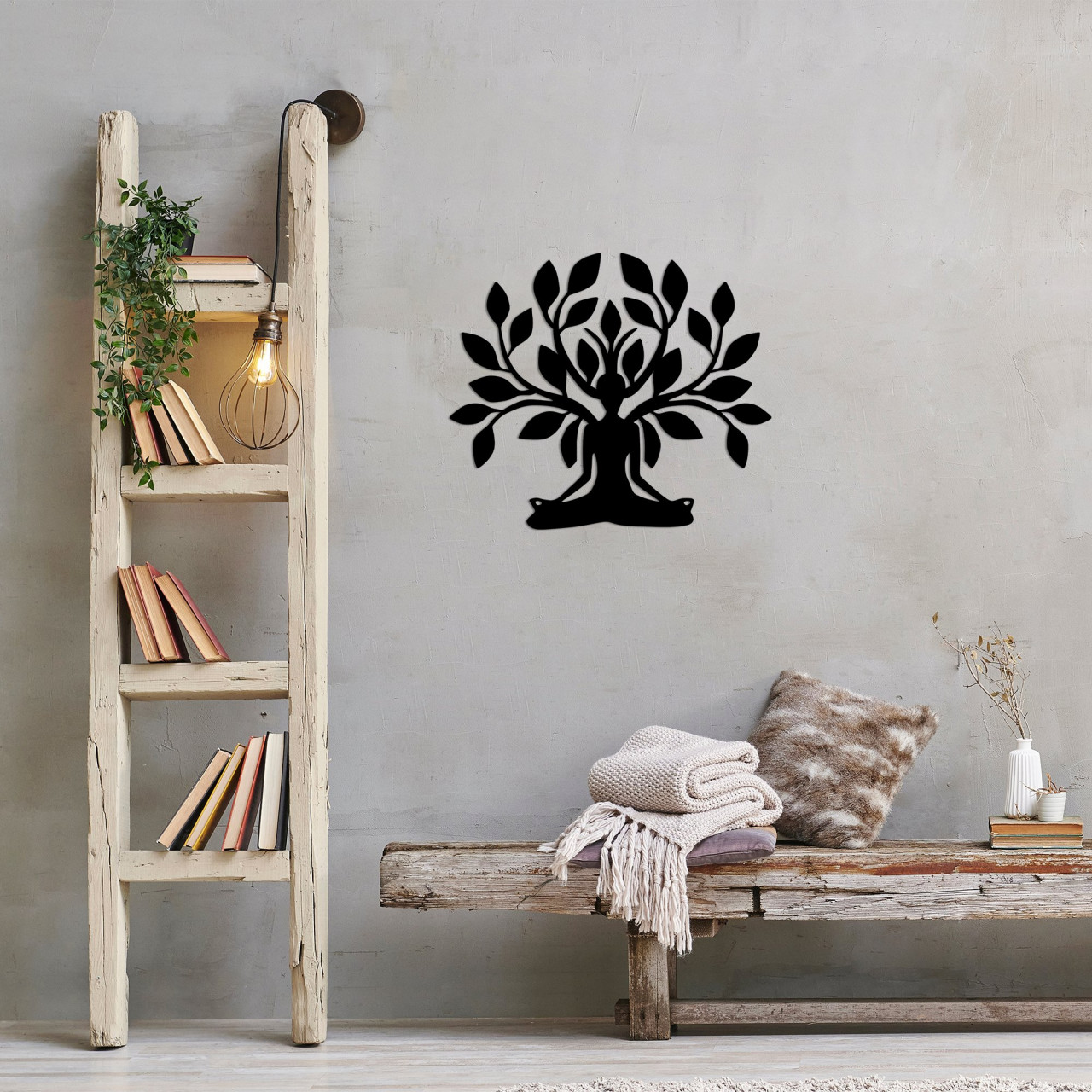 Poze Accesoriu decorativ de perete metalic Yoga