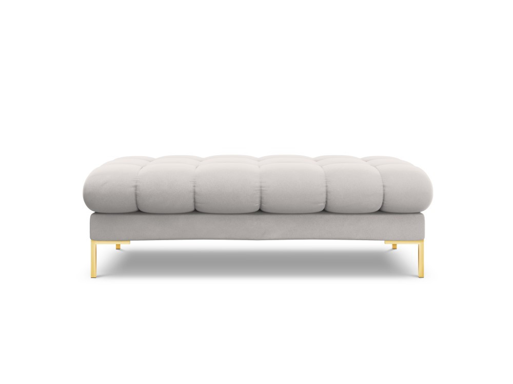 Poze Banca Bali velvet/picioare gold – L133 x l62 x h41